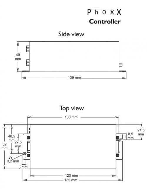 PhoxX dimensional drawing laser controller PhoxX dimensional drawing laser controller